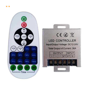 Rf צבע יחיד 5050 רצועת 2835 אור 12 וולט <span class=keywords><strong>Pwm</strong></span> מרחוק <span class=keywords><strong>rgb</strong></span> הוביל בקר 36a 24 מפתחות הוביל מתג דימר עבור אור הוביל אור הוביל