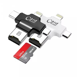 4合1迷你TF sd卡读卡器适配器2.0 3.0 USB OTG转换器USB C集线器兼容C型微型USB SD手机 - Product Image 3