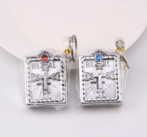 נוצרי מתנות דתיות קתוליות ABS Keyring מיני קדוש התנ"ך ספר Keychain - Product Image 6