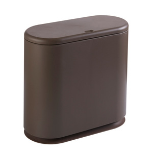 10 litros de plástico Rectangular de basura Papelera con tipo de tapa de 2,4 galones contenedor de basura Bin para cuarto de baño - Product Image 3