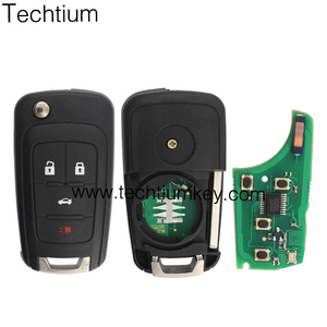 3 + 1ボタンフリップフォルダーリモートカーキー315/433MHz ID46 Chip for Chevrolet Lova Aveo Cruze for Opel for Vauxhall Control Car key - Product Image 2