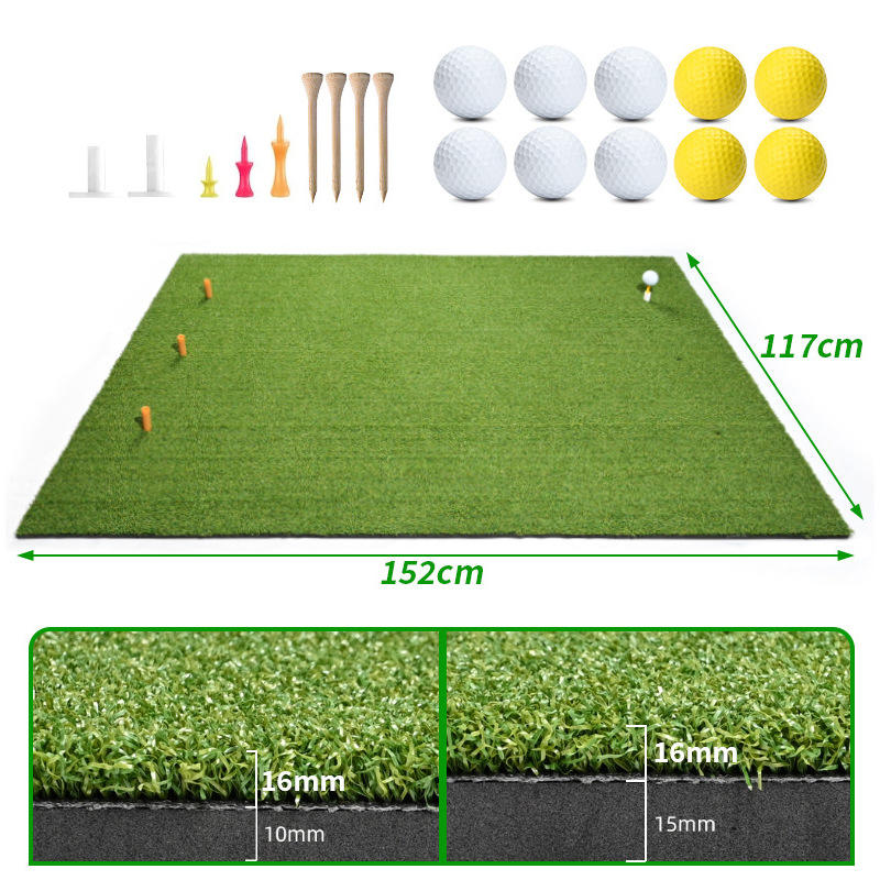 พื้นรองเท้ายืดหยุ่นสูง 15 มม., หญ้าสีเขียว 16 มม.