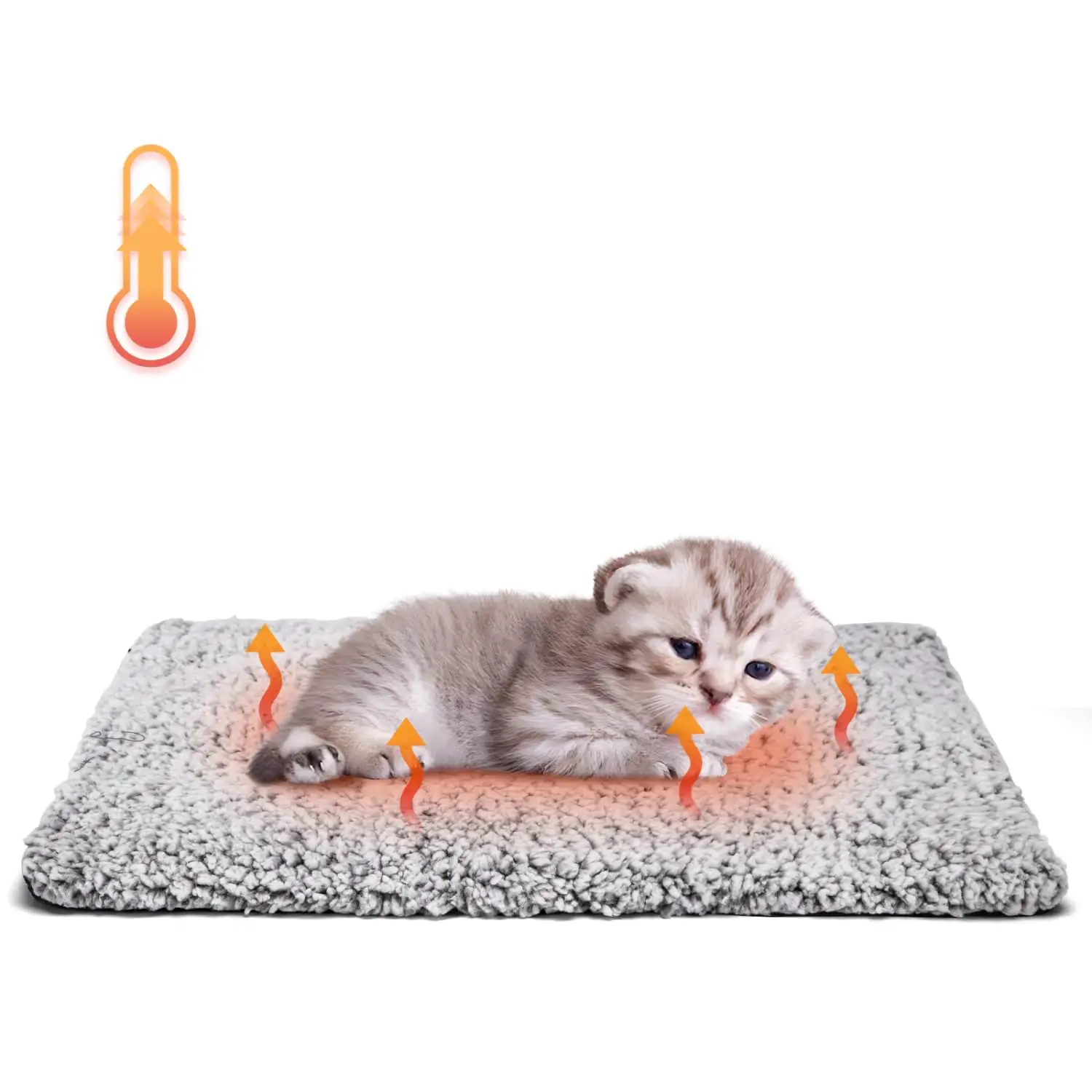 Самонагревающийся коврик для кошек, теплая термоподушка для домашних животных с противоскользящим дном, машинная моющаяся подушка для ящиков для домашних животных на открытом воздухе и в помещении.