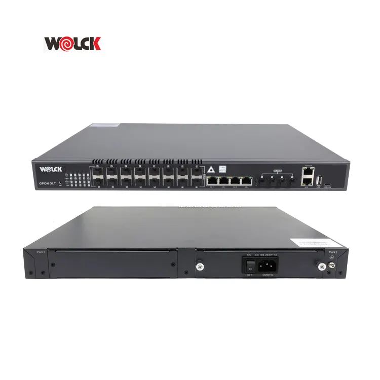 Wolck optik hat terminali FTTH Vsol De C320 16 Puertos 16 Port Pon GPON OLT