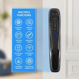 OYO akıllı elektronik biyometrik kapı kilidi WiFi silindir kolu sürgü ile parmak izi RFID anahtar NFC akıllı kapı kilidi - Product Image 3
