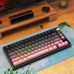 75% TFT Pantalla inteligente Pantalla Perilla de volumen Intercambiable en caliente RGB Tri modo Teclado mecánico inalámbrico para juegos - Product Image 6