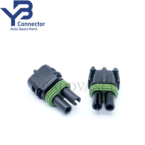 12010501 Aptiv (formerly <strong>Delphi</strong>) Waterproof <strong>2</strong> Pin Female Tower Weather Pack Sensor <strong>Connector</strong> for GM - Product Image 4