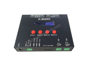 AC220v Dc5v Dc12v программируемый управление Sd-картой Ws2811 K-8000C светодиодное пиксельное освещение программный контроллер пикселей - Product Image 6