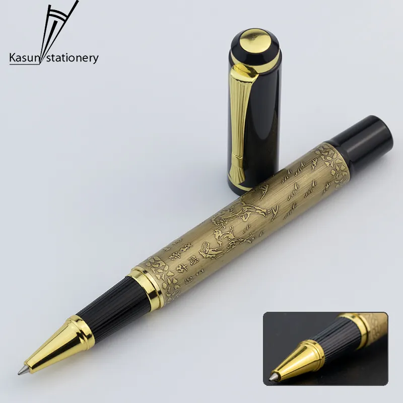 High Quality Luxury Metal Ball/Roller Pen with Embossment LOGO