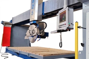 HUALONG Stone Machinery Automático Multifunción 5 Axis Cnc Router Bridge Saw Máquina de corte de piedra de mármol con fresado - Product Image 5