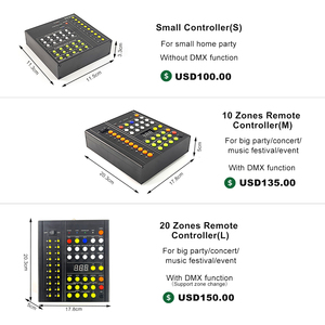 LINLI RFID DMX Control remoto Resplandor LED Pulseras iluminadas Brazo intermitente Muñequeras para Festival de música Juegos de fútbol - Product Image 2
