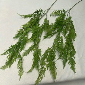 RG-1331 Artificial Real Touch Hanging Plant Ferns Plants <strong>Vines</strong> Faux Ivy Boston for Outdoor Indoor Resistant Ceiling Decoration