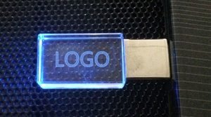 Nhanh Chóng Sét Glass Không Dây Ánh Sáng Lên Nhảy 2.0 4Gb Led Logo Usb Ổ Đĩa Flash Với Trường Hợp Và Bìa - Product Image 6