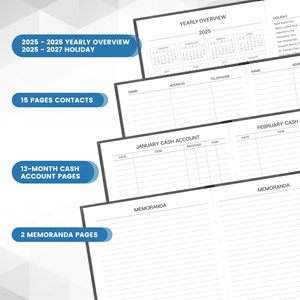 Cuaderno de calendario personalizado profesional 2026, planificador semanal, Bloc de notas, planificador anual 2025, diario para oficina - Product Image 3