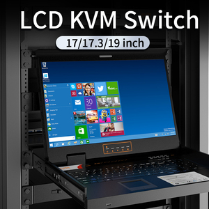 Unnlink LCD VGA <strong>KVM</strong> <strong>Switch</strong> OSD Hot Key Switching 4/<strong>8</strong>/16 <strong>Input</strong> <strong>1</strong> <strong>Output</strong> <strong>KVM</strong> Console 17/17.3/19 Inch Screen Cascade Cabinet Design