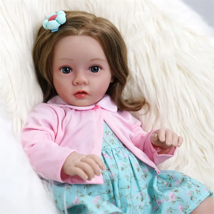 Babeside Daisy Boneca Bebê Reborn de silicone para meninas de 20 polegadas / 50 cm