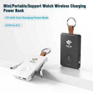 Đổi mới siêu mỏng ngân hàng điện từ sạc không dây cho đồng hồ với xây dựng trong Cáp Móc chìa khóa cho ngoài trời - Product Image 5