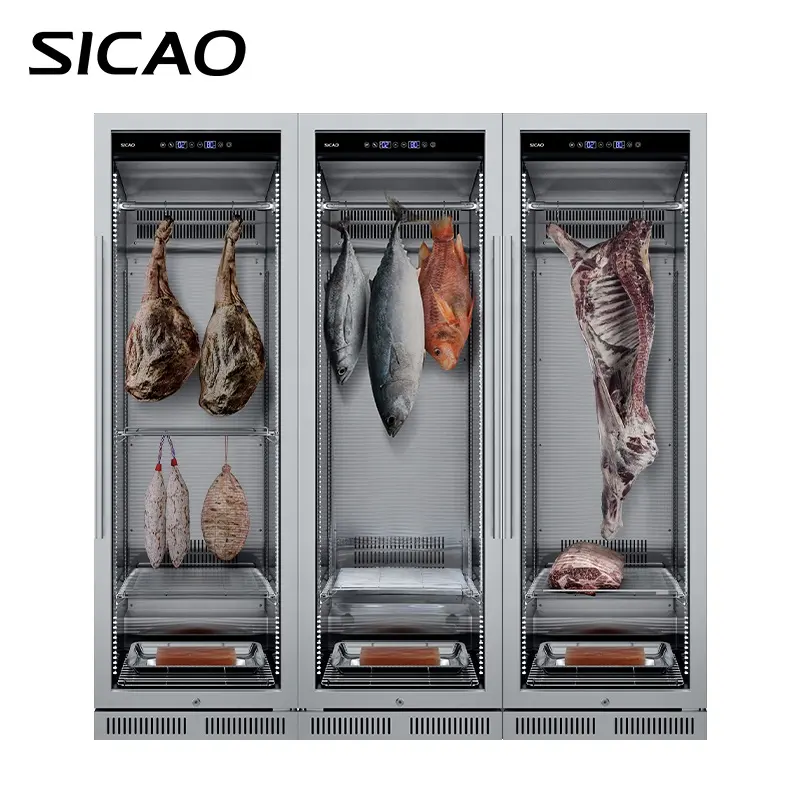 Large Dry Age Steak Beef Meat Sausage Ham Aging Machine Dry-Aged Refrigerator Showcase Cabinet Fridge For Restaurant
