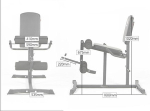ZYFIT: panca pesi con allungamento gambe e arricciatura, panche a declino inclinato per esercizi da palestra a casa e allenamento della forza