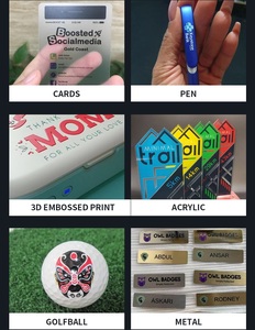 เครื่องพิมพ์ดิจิตอลแบบ Flatbed UV A4เครื่องพิมพ์พื้นผิวนูน3D สำหรับปากกาการ์ดเคสโทรศัพท์ - Product Image 3