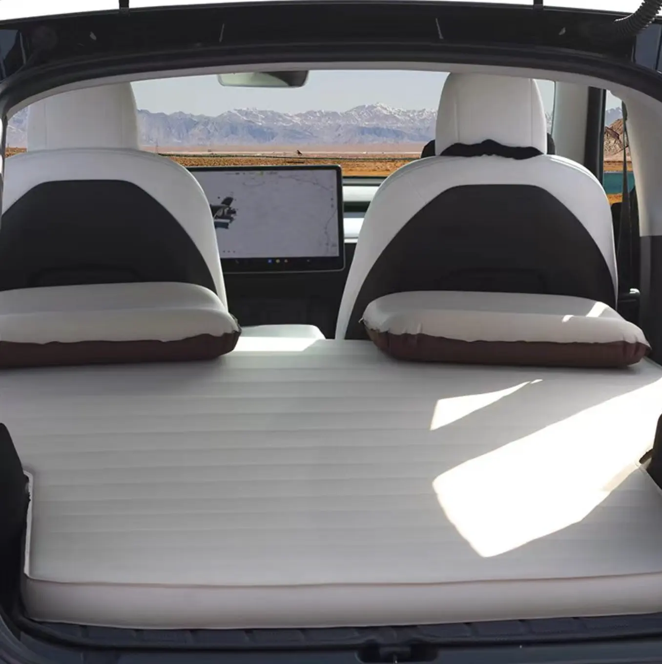 Tesla Model y colchón de camping para viaje en coche colchonetas de espuma para dormir para acampar plegable Tesla cama de coche colchón de camping