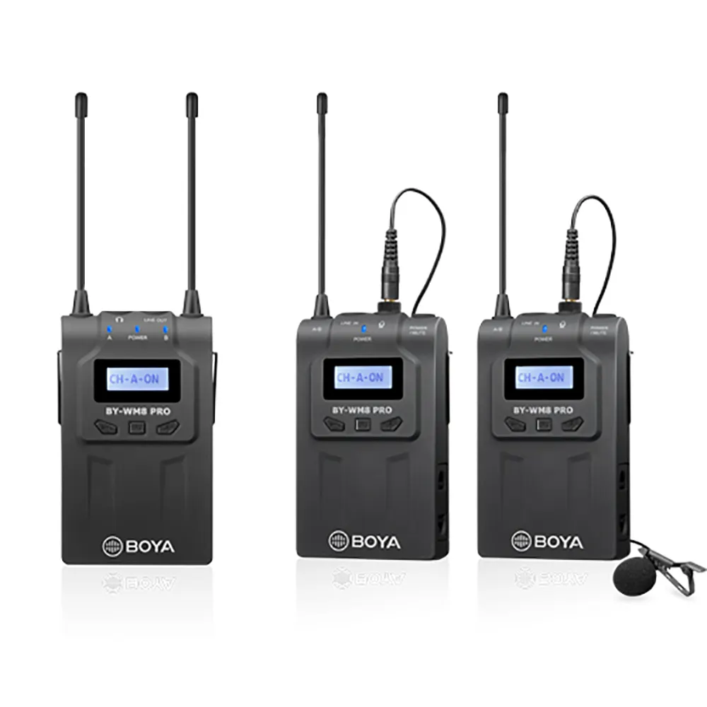 BOYA BY-WM8 Pro K1 k2 condenser Wireless Mic Microphone System Audio Video Recorder Receiver for Canon Nikon Sony DSLR Camera