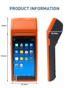 Impresora portátil 3G NFC, terminal POS portátil Android, escáner de código QR, dispositivo PDA para logística y tienda minorista - Product Image 3