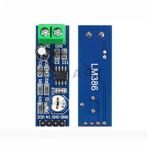 Módulo AMPLIFICADOR DE POTENCIA DE Audio LM386, placa amplificadora de ganancia de 200 veces, amplificador de potencia Mono, entrada de 5V-12V - Product Image 1