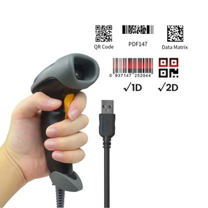 USB con cable 2D CMOS pistola de escaneo PDF417 Data Matrix 1D QR Code Reader Handheld Rugged Barcode Scanner para Laptop PC POS System - Product Image 2