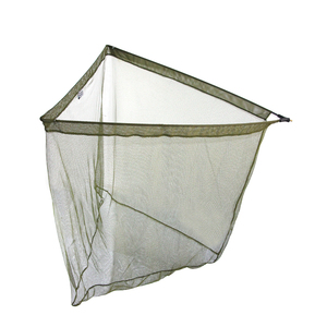 Selco China Green 100cm Depth Triangular Carp Fishing Landing <strong>Net</strong> 127*127cm Polyester Fiber Mesh Technique Carp Landing <strong>Net</strong> - Product Image 1