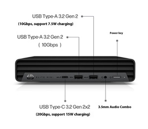 商用オフィスデスクトップコンピュータミニホストPCポケットコンピュータI3-12100T 8G 512G HPエリートミニ600G9 DM - Product Image 4