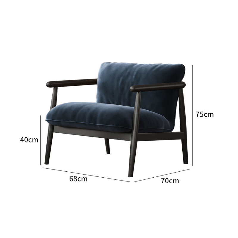 Blue-gray - matte velvet - carbon steel tripod