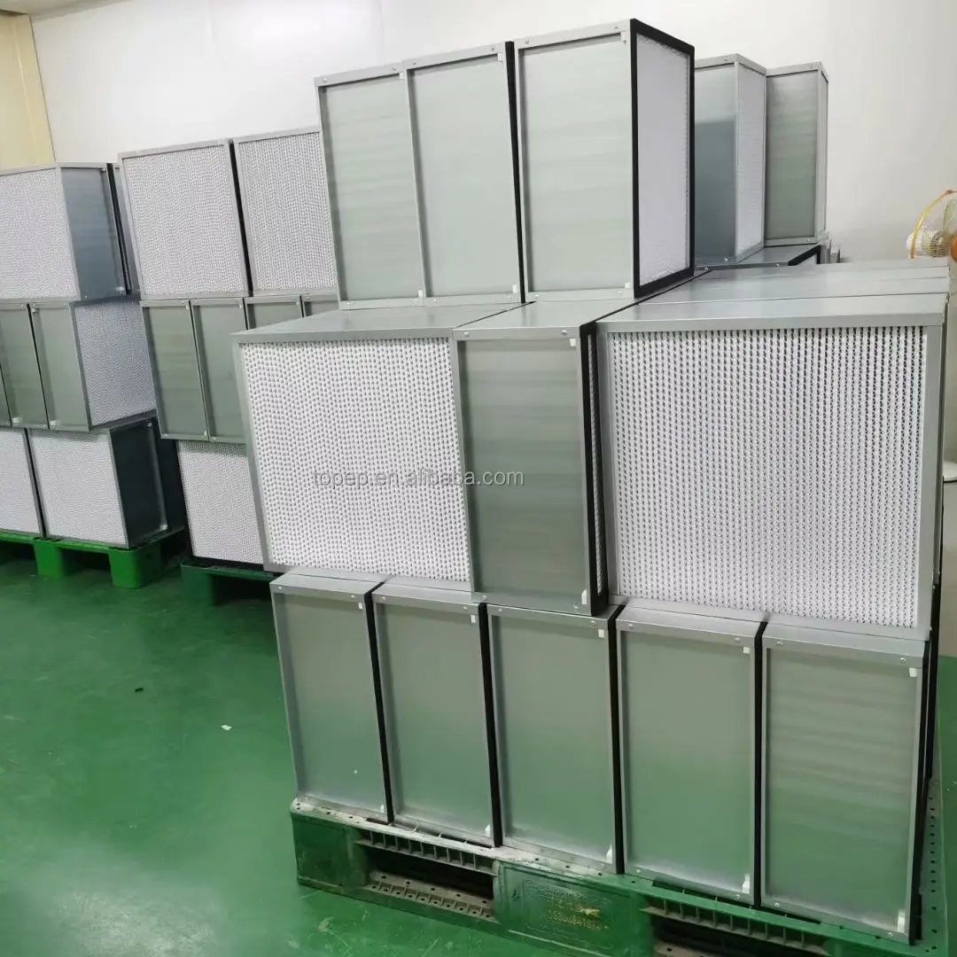 Prezzo di fabbrica filtro aria pannello ad alta efficienza HVAC filtro cappa industriale hepa