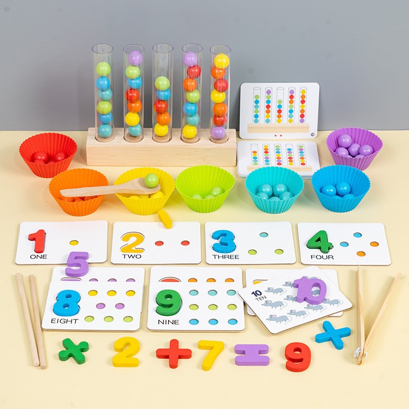 Five test tubes with lid