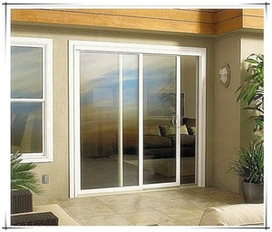 China Fornecedor Oferece Francês Duplo Vidros PVC UPVC Pátio Portas De Vidro Deslizantes
