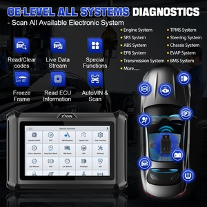 2023 XTOOL D7W D7WIFI bidirezionale tutti i sistemi diagnostici e chiave programmatore supporto ECU codifica può FD & DOIP 40 + servizi