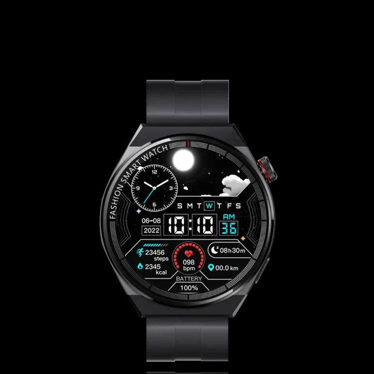 Relógio inteligente sem fio, carregamento fitness, pulseira de conexão com smartphone, função nfc, esportivo, frequência cardíaca