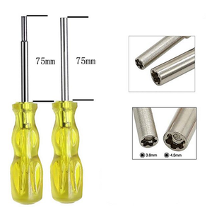 Gamebit 3.8mm 4.5mm Screwdriver Security <strong>Bit</strong> Set Replacement for Sega Master Genesis 32X NES SNES N64 SFC Nintendo 64 Wii - Product Image 5