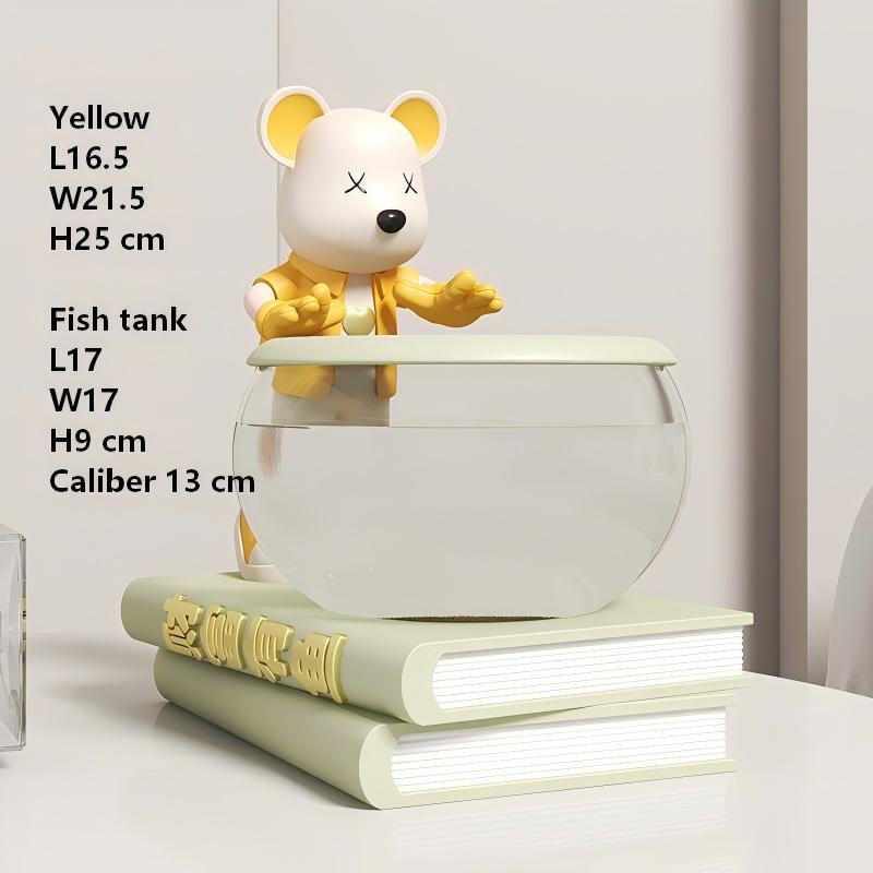 SKD5952Y Yellow Love Bear Explores the Fish Tank