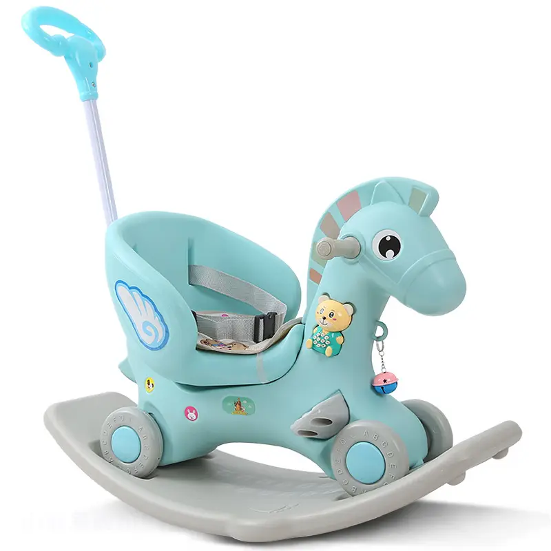 Factory wholesale Cheap high quality rocking horse for Kids/small animals colorful plastic toys rocking horse toys for kids