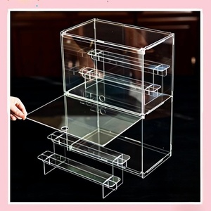 Vitrina a prueba de polvo caja ciega transparente montar almacenamiento escaparate figuritas colección acrílico cubo para muñecas de juguete apilable - Product Image 6