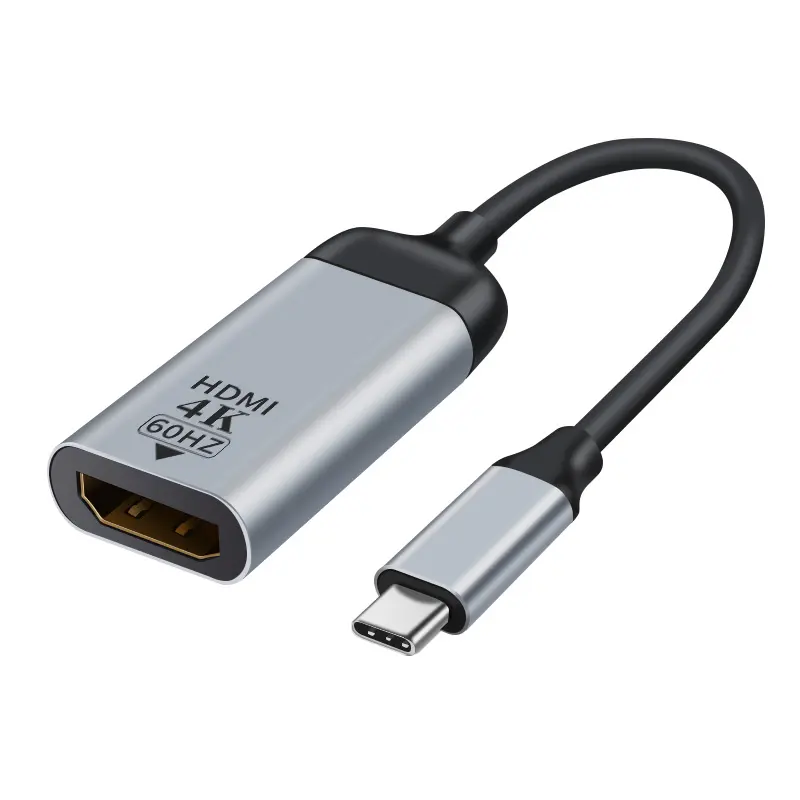 4K @ 60HZ USB-C الذكور إلى HDMI 2.0 محول نوع c إلى موانئ دبي VGA شاحن أنثي كابل 1080P @ 60HZ ل ماك بوك HDTV العارض USB C HDMI