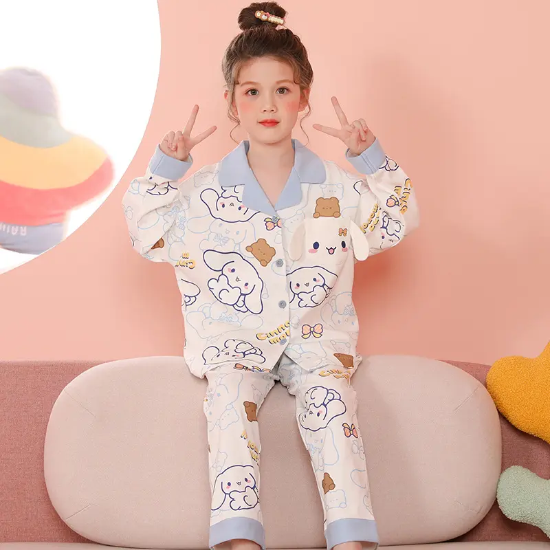 2024 Großhandel Schlussverkauf Kardigans tragbar für alle Jahreszeiten Heimkleidung kinder niedlicher Karikatur-Kardigans Pyjamas