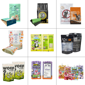 Đứng lên túi với degassing van ánh sáng-proof Ziplock dây kéo con dấu Composite Pet khô kibble đáy phẳng mèo bao bì thực phẩm Túi - Product Image 4