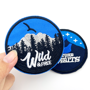 Tùy chỉnh thiết kế logo thêu các bản vá lỗi bán buôn các bản vá lỗi sắt trên cá nhân thiết kế thêu vá - Product Image 2