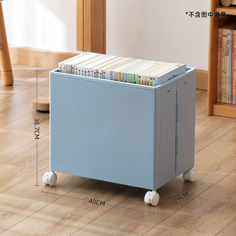 Blue - Wheeled, Open-top version - No pull rod