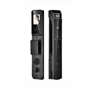 Yeni liste akıllı kilitler görsel telefon interkom fonksiyonu ile kamera 3D yüz tanıma parmak izi kilidi Villa otel ev için - Product Image 4