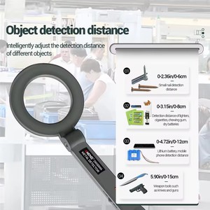 Metal Detector Electronic Metal <strong>Detecting</strong> <strong>Device</strong> Airport Security Metal Detector 180&deg;Foldable Head With Light and Sound Alerts