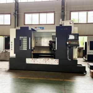 Torno de procesamiento de metal de cama inclinada CNC totalmente automático equipado con torno de metal CNC de función multifacética avanzada TCK56y - Product Image 3