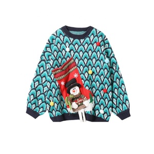 Boying Tùy Chỉnh Unisex Dệt Kim Xấu Xí Giáng Sinh Áo Len Người Đàn Ông Của Phụ Nữ Phù Hợp Với Lễ Hội Áo Len Động Vật Bạn Gái Quà Tặng Ý Tưởng Odm - Product Image 2